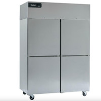 Delfield GBF2P-SH Coolscapes 55 Top-Mount Two Section Half Door Stainless Steel Reach-In Freezer - 46 cu. ft.