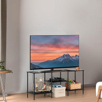 17 Stories .Black D7E1D791D5314340AB02B5A16C7D9392 For Bedroom Up To 50 Inch TV Media Entertainment Center With Power Ou