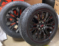 2022 Chevy GMC Denali rims and NEXEN ROADIAN AT ALL WEATHER tires