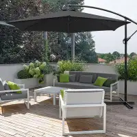Arlmont & Co. Arabella 10 FT Cantilever Umbrella