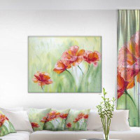 Made in Canada - Design Art Poppies Floral - Wrapped Canvas Print