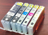 New Compatible Ink Cartridges for Canon PGI-250 CLI-251 fit PIXMA MG5420/5520/5522/6320/6420/7120 MX722/922 $5.00