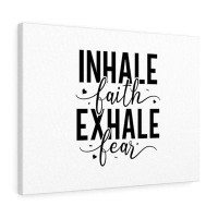 Express Your Love Gifts Inhale Faith, Exhale Fear Christian Wall Art Bible Verse Print Ready To Hang