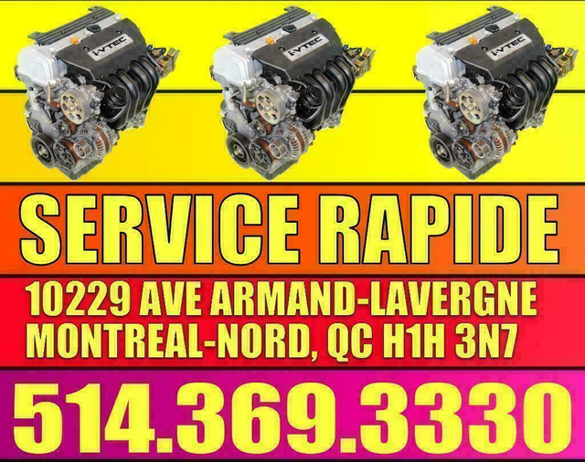 Moteur Honda CRV 2007-2008-2009-2010-2011-2012-2013-2014 Honda Engine K24Z1 in Engine & Engine Parts in City of Montréal - Image 2