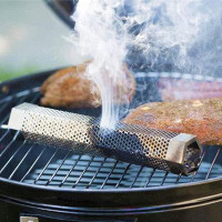 Ccornelus Stainless Steel Wood Tube - Suitable For Any Grill Or Smoker - Adds Delicious Wood Smoke Flavour On Your Barbe