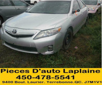 2011 2012 TOYOTA CAMRY HYBRID POUR LA PIECE# FOR PARTS# PARTING OUT