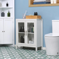 Bathroom Floor Cabinet 23.5"x11.75"x29.5" White