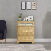 Latitude Run® Wood 4 Drawer Storage Organizer Dresser