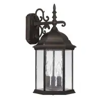 Darby Home Co Hearne 3 - Bulb Seeded Glass Outdoor Wall Lantern