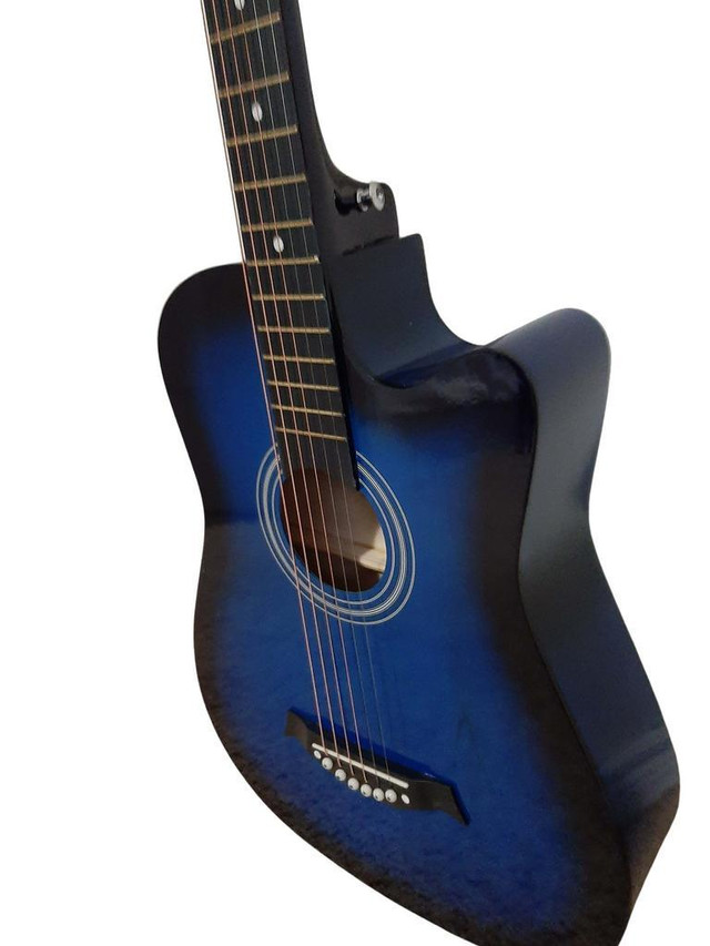 SPS336: 38-Inch Blue Acoustic Guitar for Beginners and Children in Guitars - Image 2