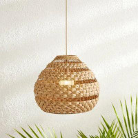 Bay Isle Home™ Natural Battery-Operated Large Hive Pendant Light