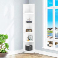 Ebern Designs Morgyn Corner Bookcase