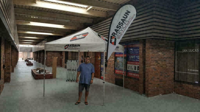 2 DAYS PRODUCTION Custom Printed Pop Up TENT Heavy Duty Frames Advertising FLAGS + Full Color Canopy Graphics Trade Show in Other Business & Industrial in Toronto (GTA) - Image 2