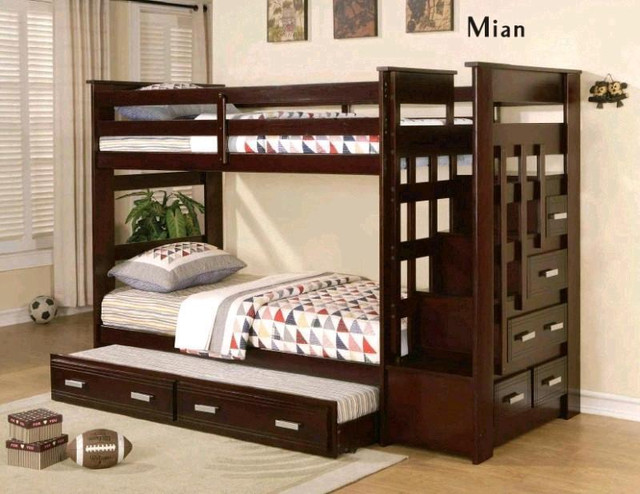 OMG notice:  Solid Bunk beds from $499. we carry complete home furniture. view other ad for more deals in Beds & Mattresses in London - Image 3