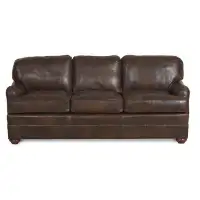 Vanguard Furniture American Bungalow East Lake 79" Genuine Leather Recessed Arm Sofa