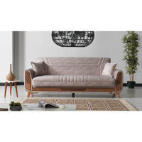 George Oliver Leilanni Living Room 3 Seat Convertible Sleeper Sofa