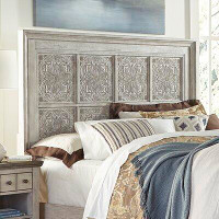 Bungalow Rose Amall Solid Wood Panel Headboard