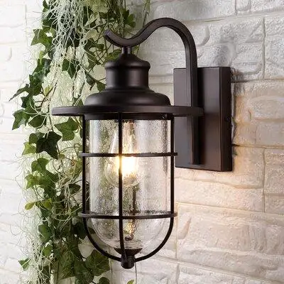 Inspired by industrial and coastal lighting designs our outdoor wall lantern is the perfect update f...
