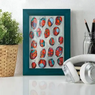 Red Barrel Studio Gelson Abstract Circles I - Single Picture Frame Print
