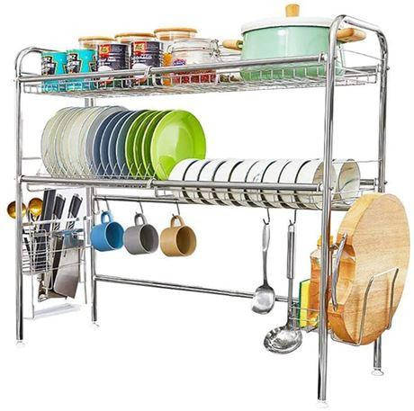 Over The Sink Dish Drying Rack,2-Tier Dish Drainers for Kitchen Counter in Other in Ontario