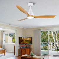 Ivy Bronx 52" Clariza 3 - Blade LED Standard Ceiling Fan with Remote Control and Light Kit Included
