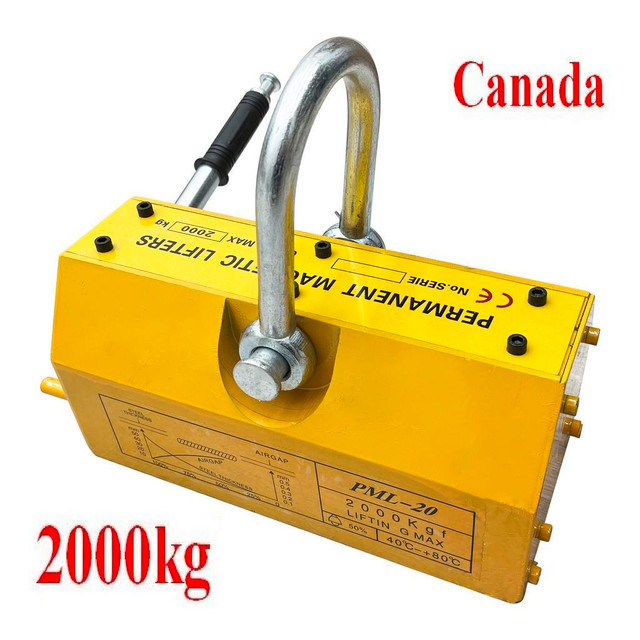 .2000KG/4409 LB Lifting Magnet Steel Magnetic Lifter Permanent Crane Hoist Neodymium 170452 in Other Business & Industrial in Toronto (GTA) - Image 2