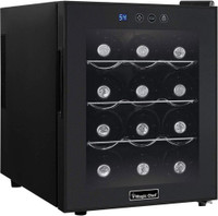ONLY $139 -- MAGIC CHEF MCWC12B 12-BOTTLE WINE COOLER  -- Compact size -- Quality brand !!
