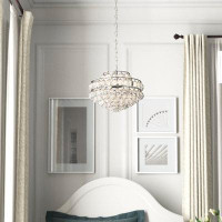Greyleigh™ Kieron 3 - Light Unique Tiered Pendant with Crystal Accents