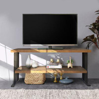 17 Stories Wood Media Console Table TV Stand