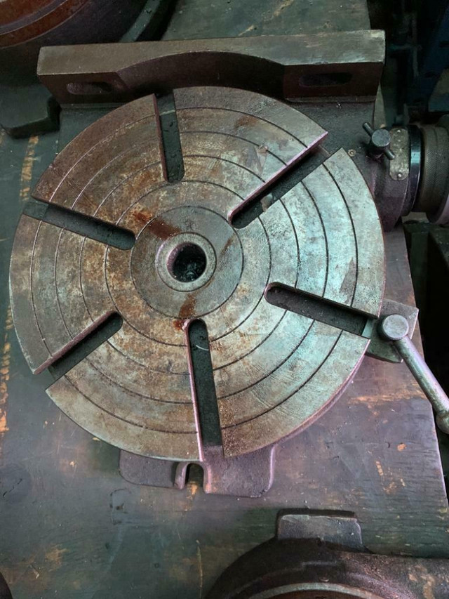 Rotary Table  12in. dia Vertex horizontal vertical, t-slotted, incremental dial, nice condition in Other Business & Industrial in Ontario - Image 3