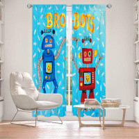 East Urban Home Lined Window Curtains 2-panel Set for Window Size by nJoy Art - Brobots