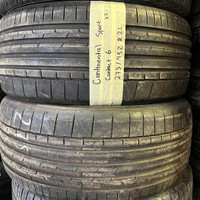 275 45 21 2 Continental SportContact Used A/S Tires With 95% Tread Left