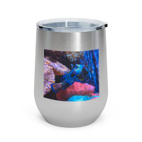 Marick Booster Blue Fish 12Oz Insulated Wine Tumbler