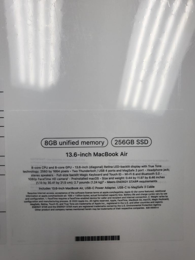 MacBook Air M2 | 8GB RAM and 256GB SSD | 8-core CPU and 8-core GPU | Best Price in GTA in Laptops in City of Toronto - Image 4