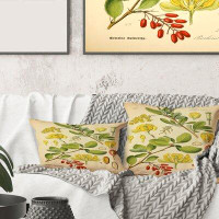 East Urban Home Vintage Plant Life II Floral Pillow