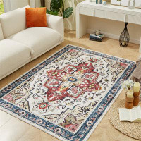 Bungalow Rose Machine Woven Performance Rug