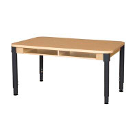 Wood Designs Manufactured Wood Adjustable Height Multi-Student Desk