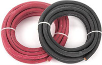 EWCS 2/0 Gauge Premium Extra Flexible Welding Cable 600 Volt - Combo Pack - Blac