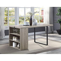 17 Stories Patwin Dinning Table With 3 Shelves