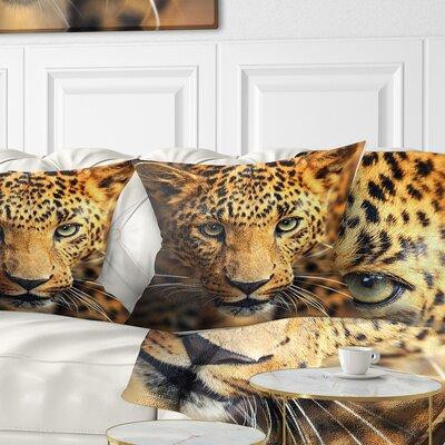Made in Canada - The Twillery Co. Abstract Leopard Face Close up Pillow in Bedding