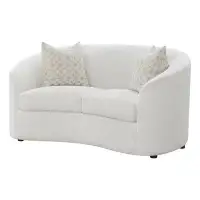 Foundry Select Renis Rory Latte Tight Back Curved Loveseat