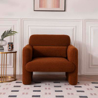 Latitude Run® Lamb Fabric Accent Armchair