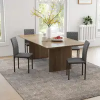 Dining Chair 16.1" x 19.7" x 35.8" Grey