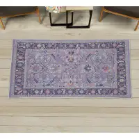 East Urban Home Ambesonne Ikat Area Rug With Non-Slip Backing, Leaves And Flowers Geometric Style Ethnic Theme Of Primit