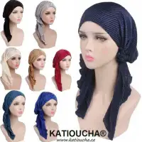PREFORMED SCARF,TURBAN,BEANIE,WIG,HEADWRAP,BONNET...Ideal for Hair Loss,Alopecia,Chemotherapy,fighting cancer...