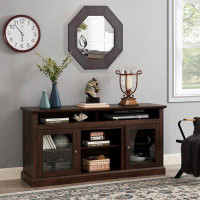 Gracie Oaks Contemporary TV Media Stand Modern Entertainment Console For TV Up To 65" With Open And Closed Storage Space