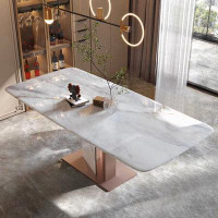 Orren Ellis Marble rectangular dining table