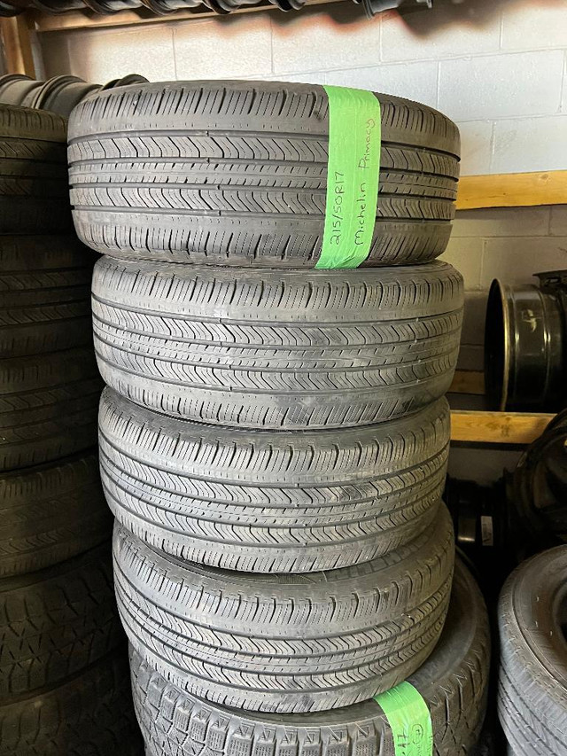 215 50 17 2 Michelin Premier Used A/S Tires With 90% Tread Left in Tires & Rims in Mississauga / Peel Region