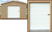 New White Roll-up Shed door 5' x 7'