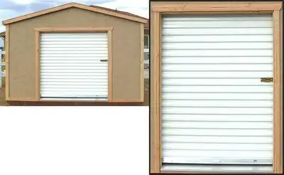 New White Roll-up Shed door 5' x 7'